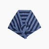Striped Triangle Heavyweight Scarf in Denim Blue/Navy Blue - Hauslife
