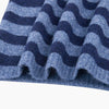 Striped Triangle Heavyweight Scarf in Denim Blue/Navy Blue - Hauslife