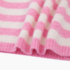 Striped Triangle Heavyweight Scarf in Light Pink/Cream - Hauslife