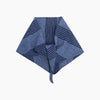 Striped Triangle Heavyweight Scarf in Navy/Denim - Hauslife
