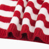 Striped Triangle Heavyweight Scarf in Red/Cream - Hauslife