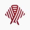 Striped Triangle Heavyweight Scarf in Red/Cream - Hauslife