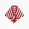 Striped Triangle Heavyweight Scarf in Red/Cream - Hauslife