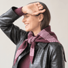 Striped Triangle Scarf in Berry/Pink - Hauslife