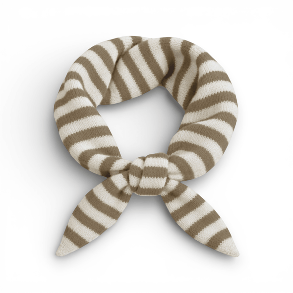 Striped Wool Blend Light Weight Triangle Neck Scarf - Hauslife