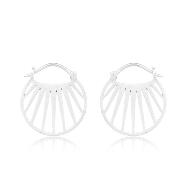 Sunburst Silver Earrings - Hauslife