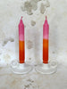 ‘Sunset’ Hand Dipped Orange & Pink Dinner Candles - Hauslife