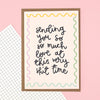 Sympathy / thinking of you greeting card - 'sending love' - Hauslife