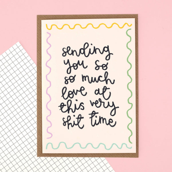 Sympathy / thinking of you greeting card - 'sending love' - Hauslife