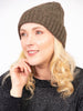 Tatum Beanie Hat - Khaki, Cable Knit - Hauslife