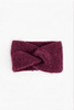 Textured Knitted Headband in Berry - Hauslife