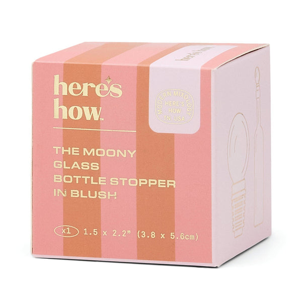 The Moony Glass Bottle Stopper - Blush - Hauslife