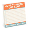 Thinking Out Loud Sticky Notes - Hauslife