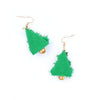 Tinsel Christmas Tree Earrings - Hauslife