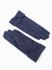 Tori Scalloped Cuff Gloves - Navy Blue - Hauslife