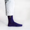 Toucan Socks | Ribbed Bamboo Socks | Deep Purple Socks - Hauslife