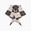 Traditional Check Triangle Heavyweight Scarf in Brown/Cream - Hauslife