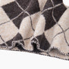 Traditional Check Triangle Heavyweight Scarf in Brown/Cream - Hauslife