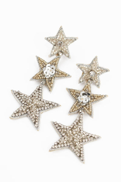 Triple Star Beaded Earrings - Hauslife