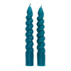 Twisted Candles (Pack of 2) - Dark Blue - Hauslife