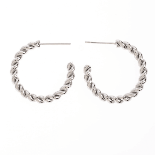 Twisted Rope Hoop Earrings - Hauslife