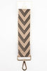 Two Tone Chevron Print Woven Wrist Strap in Navy Blue - Hauslife