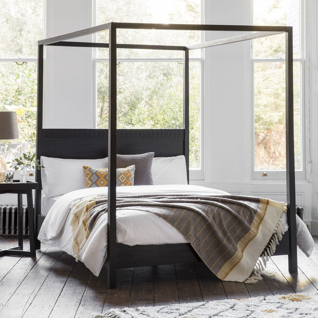 Ubud Wooden Four Poster Bed - Hauslife
