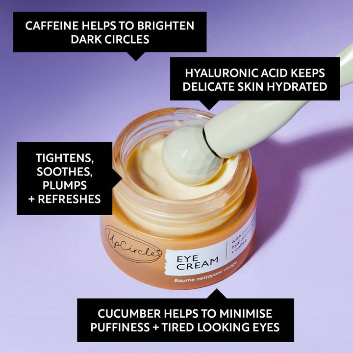Vegan Hydrating Eye Cream with Hyaluronic Acid + Coffee Oil - Hauslife