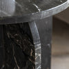 Walcot Marble Side Table - Black - Hauslife