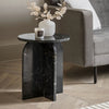 Walcot Marble Side Table - Black - Hauslife