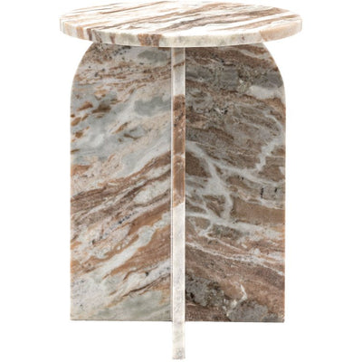 Walcot Marble Side Table - Natural - Hauslife