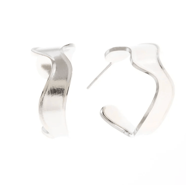 Wave Hoop Earrings - Hauslife
