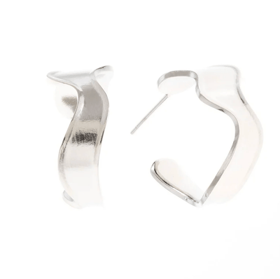 Wave Hoop Earrings - Hauslife