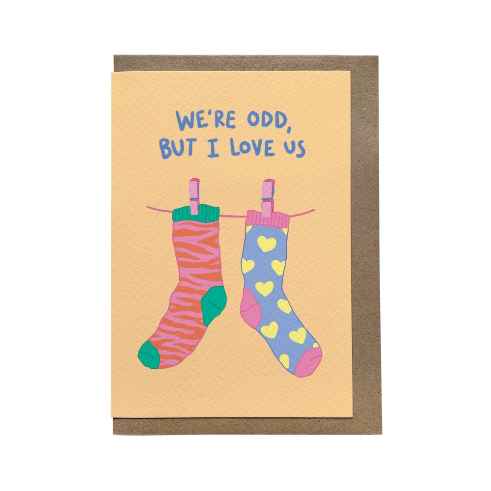 We're Odd Card | Quirky Friendship Card by Carla Hicks | Hauslife