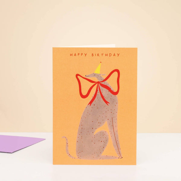 Whippet Birthday Card - Hauslife