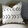 White Arrow Mudcloth Pillow - Hauslife