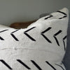 White Arrow Mudcloth Pillow - Hauslife