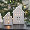 White Ceramic House Tealight Holders - Hauslife
