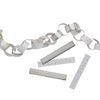 White & Gold Scallop Edge Paper Chains - Pack of 48 - Hauslife