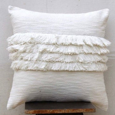 White Ruffle Cushion - Hauslife