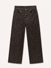 Wide Leg Leopard Print Jeans - Hauslife