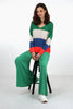 Wide Leg Palazzo Pants With Shirred Waist in Bright Green - Hauslife