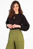 Wide Leg Plisse Trousers Waist in Olive Green - Hauslife