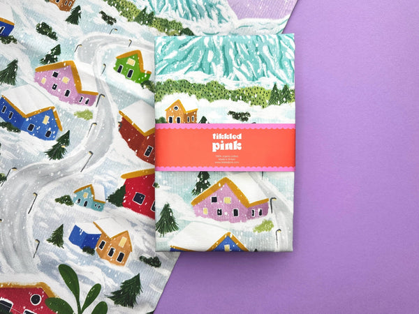 Winter Village Tea Towel - Hauslife