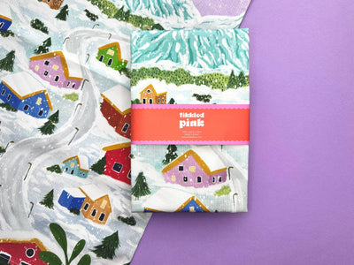 Winter Village Tea Towel - Hauslife