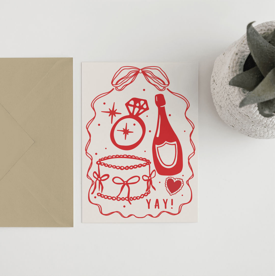 Yay! Wedding/Engagement Card - Hauslife