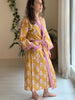 Yellow Tiger Stripe Cotton Kimono - Hauslife