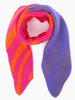 Zia Heavyweight Scarf - Fuchsia/Orange, Animal Stripe - Hauslife
