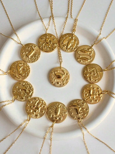 Zodiac Coin Necklace - Hauslife