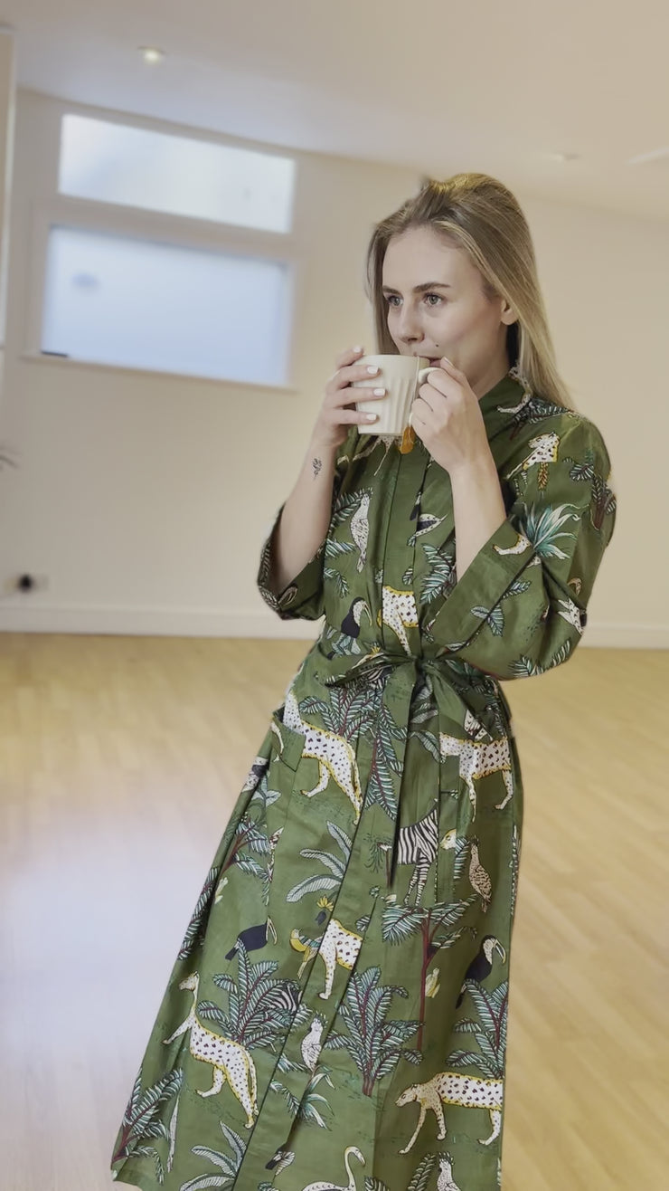 cotton kimono dressing gown uk Asteria Kimono Robe in Pink Adelphi Liberty of London Print Silk Crepe De  Chine
